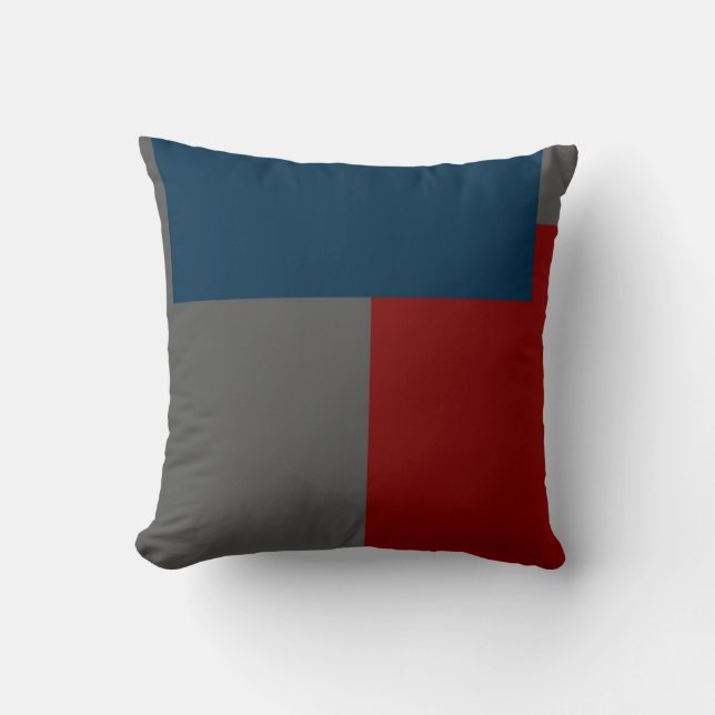 Modern Contemporary Abstract Throw Pillow (Front)
