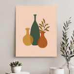 Modern Contemporary Boho Vase Trio Faux Canvas Print<br><div class="desc">Modern Contemporary Boho Vase Trio Faux Canvas Print</div>