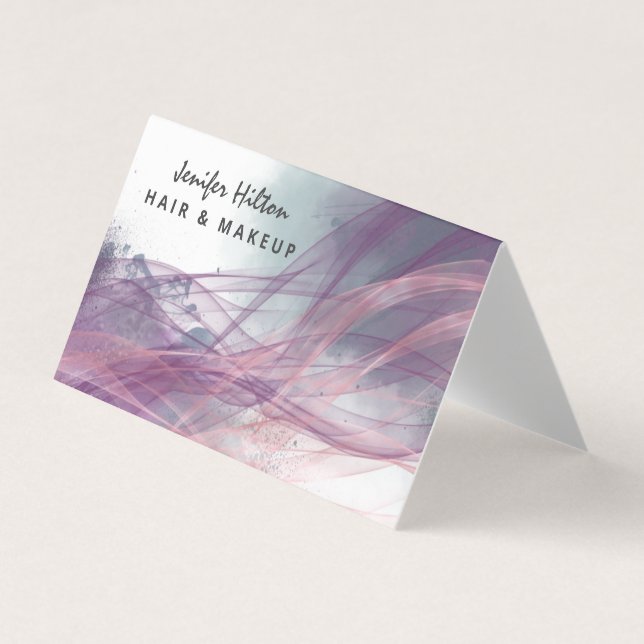 Modern Contemporary elegant abstract Business Card (Front)