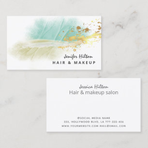 Modern Contemporary elegant abstract gold Business Business Card