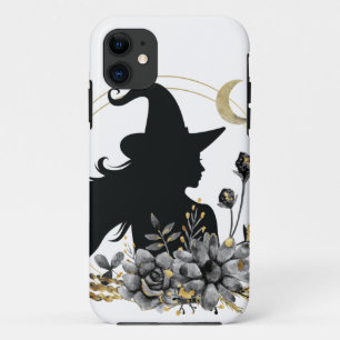 Modern contemporary Halloween witch iPhone 11 Case