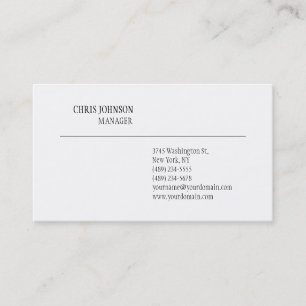Modern Contemporary Trendy Business Card