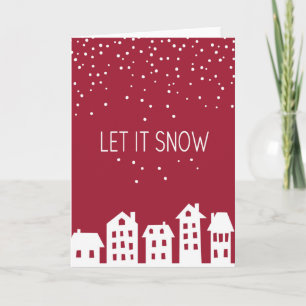 Modern Contemporary Winter greeting card