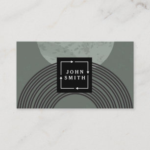 Modern Cool Abstract Art Business Card
