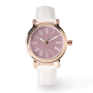 Modern Cool Chic Stylish Roman Numerals Valentine' Watch