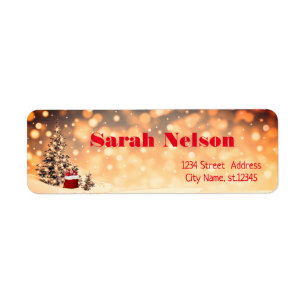 Modern, Cool, Christmas Tree Label