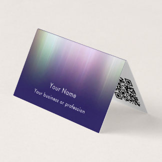 Modern Cool Custom QR Code Technology Professional Business Card