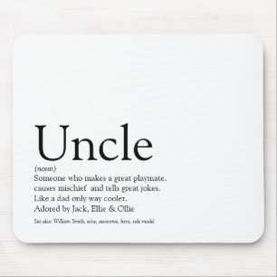 Modern Cool Fun Best Ever Uncle Funcle Definition Mouse Pad