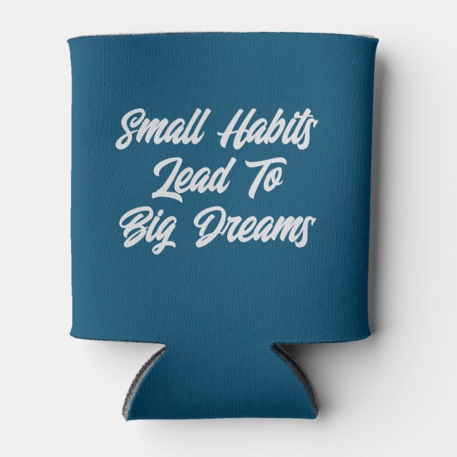 Modern Cool Inspirational Text Quote Men’s Can Cooler (Front)