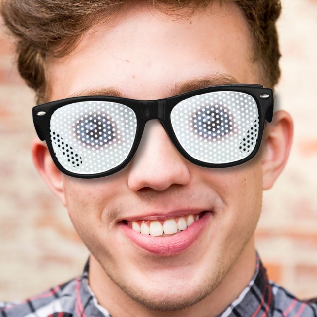 modern cool nerdy white rabbit eyes retro sunglasses (modern cool nerdy white rabbit eyes aviator sunglasses)
