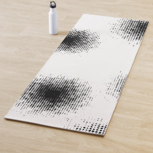 Modern, cool trendy abstract halftone dots pattern yoga mat