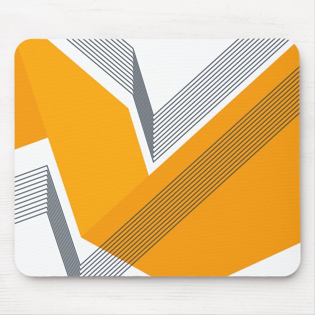 Modern, cool, trendy, urban, simple geometric art mouse pad (Front)