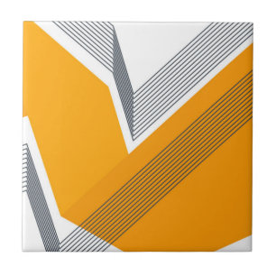 Modern, cool, trendy, urban, simple geometric art tile