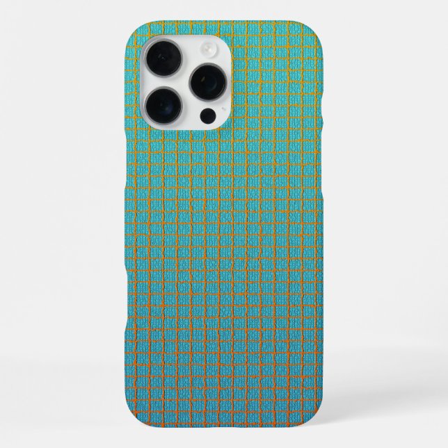 Modern Cool Unique Square Pattern iPhone Case (Back)