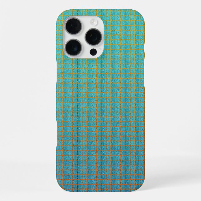 Modern Cool Unique Square Pattern iPhone Case (Back)