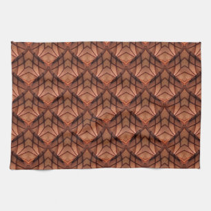 Modern Copper Coloured Pattern 034 Kitchen Towel