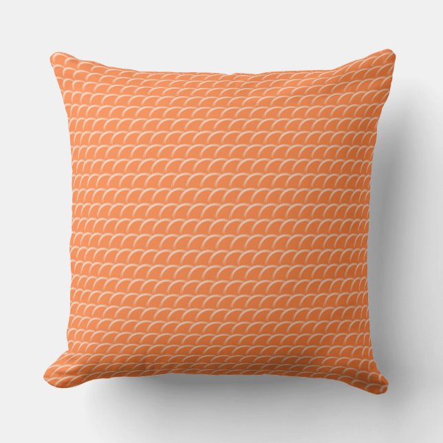 Modern Copper Throw Pillow (Front)