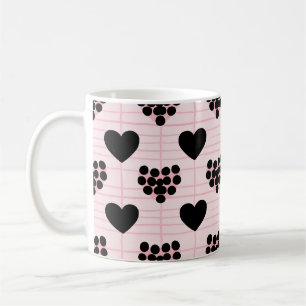 Modern Coquette Hearts Girly Valentine Coffee Mug
