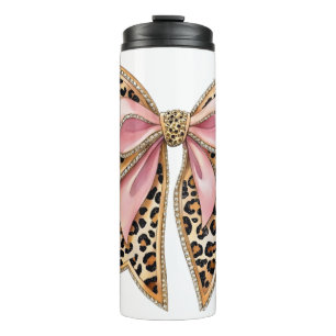 Modern coquettish bow thermal tumbler