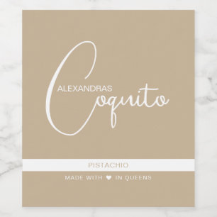 Modern Coquito Food and Beverage Label Set