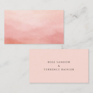 Modern Coral Coastal Chic Elegant Wedding Place Card