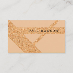 Modern Cork Print Design Business Card
