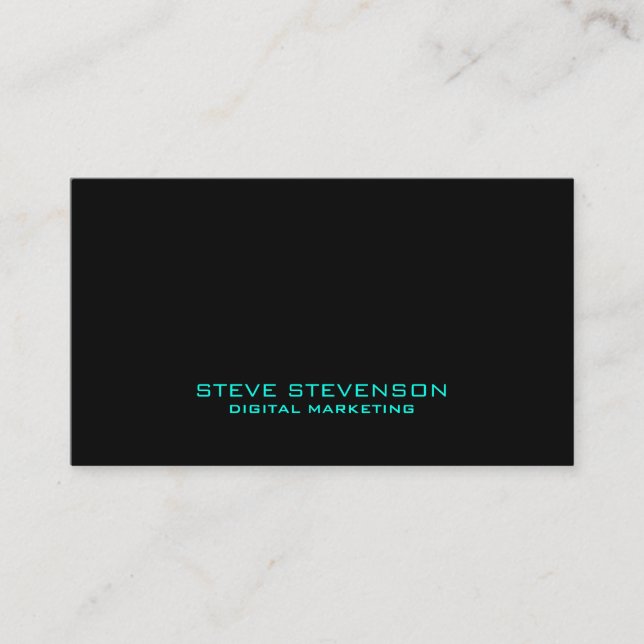 Modern corporate futuristic minimalistic elegance business card (Front)