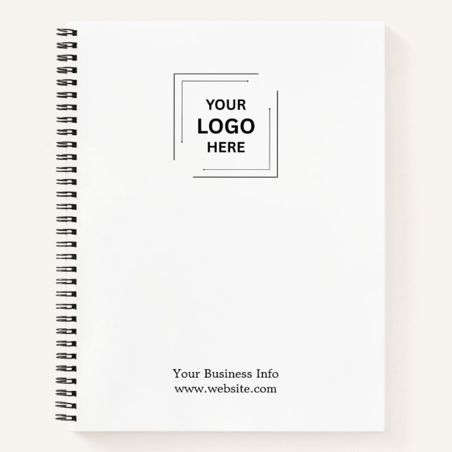 Modern Corporate Minimal Logo Branding Design Notebook (Front)