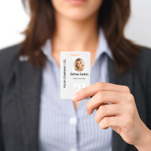 Modern Corporate Photo ID Badge Design