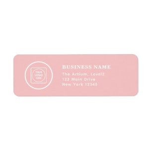 Modern Corporate Pink Business Logo Brand Label