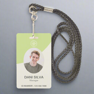 Modern Corporate Security Id Company Logo Photo  Badge
