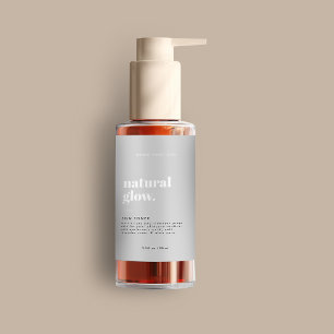 Modern Cosmetic Bottle Label