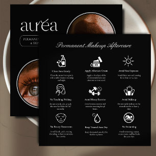 Modern Cosmetic Permanent Makeup Aftercare Card