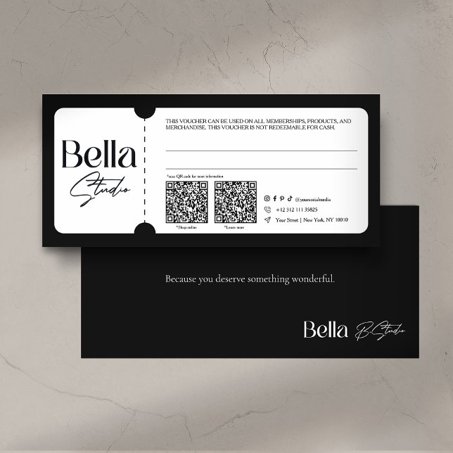 Modern Cosmetic Salon Gift Card (Creator Uploaded)