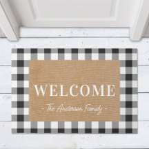 Modern Cottage Buffalo Check Family Name