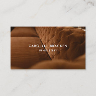 Modern Couch Interior Design Furniture Upholstery Business Card