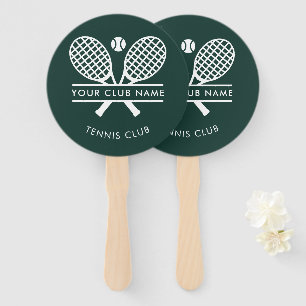 Modern Country Club Name Tennis Team Supporters Hand Fan