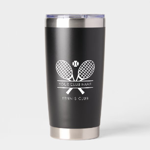 Modern Country Club Name Tennis Team Swag Insulated Tumbler