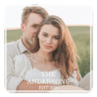 Modern Couple Collage Photo & Minimal Family Gift