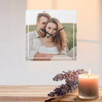 Modern Couple Collage Photo & Minimal Family Gift