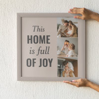 Modern Couple Family Photo & Family Quote