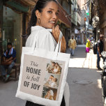 Modern Couple Family Photo & Family Quote Tote Bag<br><div class="desc">Modern Couple Family Photo & Family Quote</div>