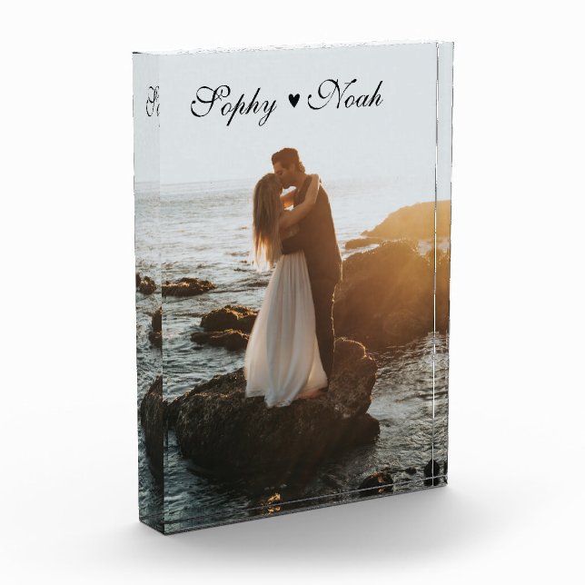 Modern Couple Photo Block (Left)