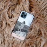 Modern Couple Photo Pink & Grey Perosnalized Name iPhone 11Pro Max Case<br><div class="desc">Modern Couple Photo Pink & Grey Perosnalized Name</div>