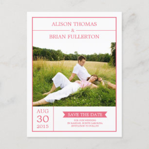 Modern Couple Save The Date Card