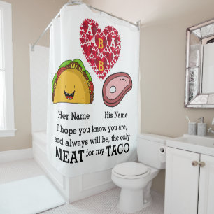 Modern Couple taco and meat lovers custom monogram