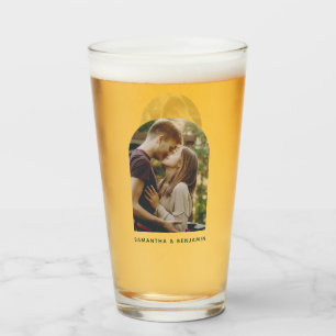 Modern Couples Photo Custom Glass