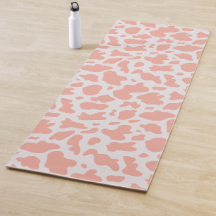 Modern Cow Print Pink Yoga Mat
