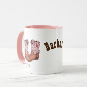 Modern Cowgirl Boots Cute Western Mug