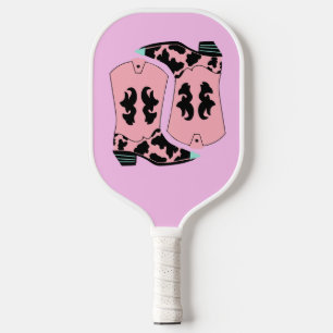 Modern Cowgirl Western Boots Farmer Ranch Cowboy Pickleball Paddle